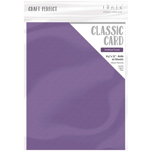 3 Pack - Craft Perfect Weave Textured Classic Card 8.5"X11" 10/Pkg-Amethyst Purple - CARD 8-9655 - 818569026559