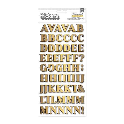 3 Pack - Bo Bunny Charmed Chronicles Thickers-Alphabet - 5A00263Q-1G8WR - 765468077154