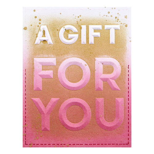 2 Pack - Spellbinders 3D Embossing Folder -Beveled A Gift For You A2 Cardfront - 5A002FD4-1GGSD 2 Pack - Spellbinders 3D Embossing Folder -Beveled A Gift For You A2 Cardfront - 5A002FD4-1GGSD