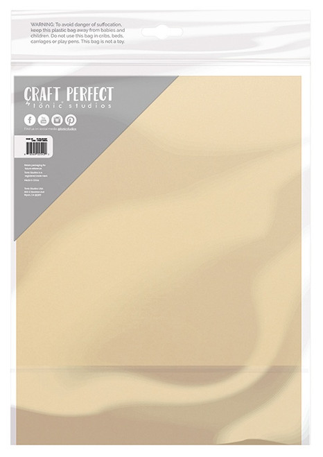3 Pack - Craft Perfect Pearlescent Cardstock 8.5"X11" 5/Pkg-Ivory Sheen - PEARL-9542