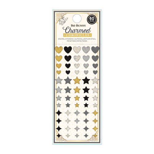 3 Pack - Bo Bunny Charmed Chronicles Enamel Dots-60/Pkg - 5A00263T-1G8WP - 765468077208