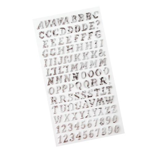 3 Pack - Bo Bunny Charmed Chronicles Puffy Stickers-Alphabet - A500263N-G18WZ 3 Pack - Bo Bunny Charmed Chronicles Puffy Stickers-Alphabet - A500263N-G18WZ