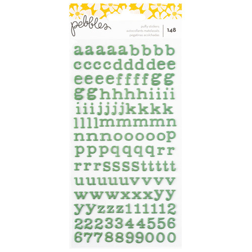 3 Pack - Pebbles Sunny Bloom Puffy Stickers 148/Pkg-Alpha - 34030123 - 765468073781