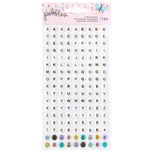 3 Pack - Pebbles Cool Girl Puffy Stickers 153/Pkg-Alpha - 34027664 - 765468073507