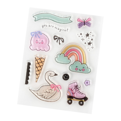 3 Pack - Pebbles Cool Girl Acrylic Stamp Set-14 Pieces - 34027673 3 Pack - Pebbles Cool Girl Acrylic Stamp Set-14 Pieces - 34027673