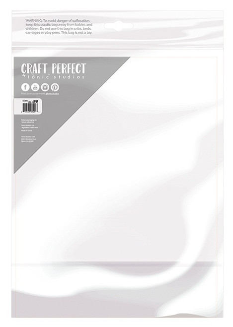 3 Pack - Craft Perfect Satin Mirror Cardstock 8.5"X11" 5/Pkg-Satin -Frosted Silver - MIRRORS-9482E