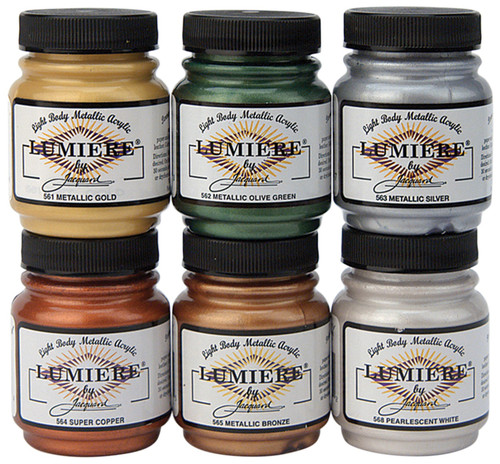 Jacquard Lumiere Set 6/Pkg-2.25 oz. Assorted Colors - 5A002FBG-1GGRK - 743772500001