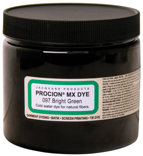 Jacquard Procion MX Dye 8oz-Bright Green - 5A002FBF-1GGR9 - 743772209706
