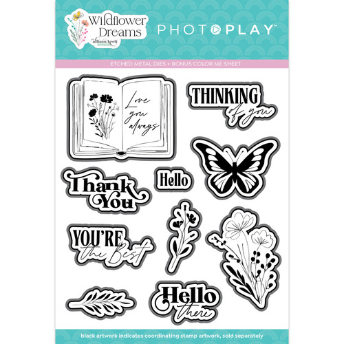 PhotoPlay Etched Die-Wildflower Dreams 5A002FGH-1GGVN - 709388347331