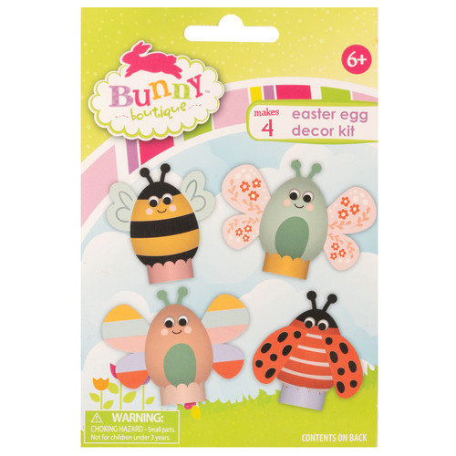 3 Pack - Colorbok Bunny Boutique Egg Decorating Kit-Bugs, Makes 4 - 34027606 - 765468084428
