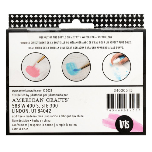 Vicki Boutin Mixed Media Acrylic Paint 4/Pkg-Neon VB030515