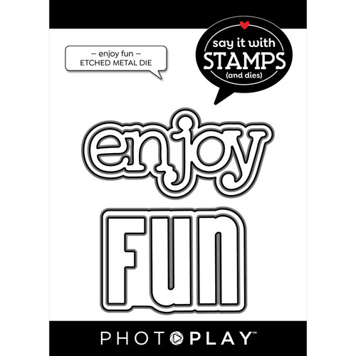 PhotoPlay Say It With Stamps Dies-Enjoy - Fun - 5A002FGC-1GGVX - 709388346891