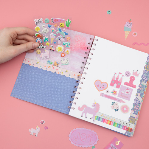 Pebbles Cool Girl Puffy Stickers 46/Pkg-Icons - 34027665