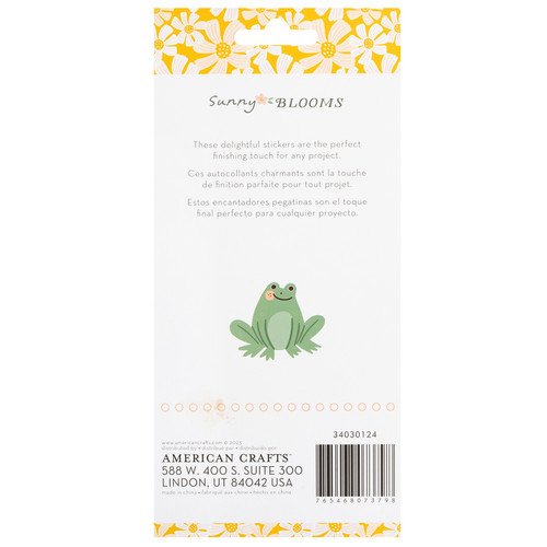 Pebbles Sunny Bloom Puffy Stickers 47/Pkg-Icons - 34030124 Pebbles Sunny Bloom Puffy Stickers 47/Pkg-Icons - 34030124