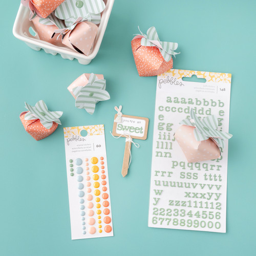 Pebbles Sunny Bloom Enamel Dots-60 Pieces - 34030126 Pebbles Sunny Bloom Enamel Dots-60 Pieces - 34030126