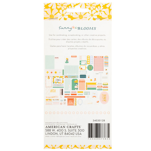 Pebbles Sunny Bloom Ephemera Die-Cuts 70/Pkg-Journaling, Vellum Gold Foil - 34030128 Pebbles Sunny Bloom Ephemera Die-Cuts 70/Pkg-Journaling, Vellum Gold Foil - 34030128