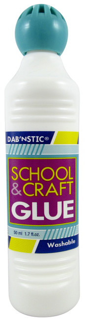 Crafty Dab'N Stic School And Craft Glue 1.75oz-White - 5A0027Q8-1GB1J - 014137508209