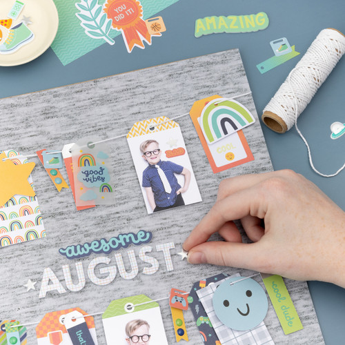 Pebbles Cool Boy Thickers Stickers 50/Pkg-Phrase, Silver Foil - 34027641 Pebbles Cool Boy Thickers Stickers 50/Pkg-Phrase, Silver Foil - 34027641