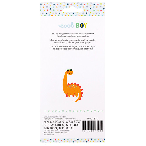 Pebbles Cool Boy Puffy Stickers 48/Pkg-Icons, Silver Foil - 34027639 Pebbles Cool Boy Puffy Stickers 48/Pkg-Icons, Silver Foil - 34027639