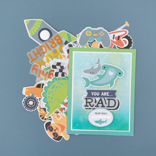Pebbles Cool Boy Ephemera Die-Cuts 74/Pkg-Icons, Silver Foil - 34027644 Pebbles Cool Boy Ephemera Die-Cuts 74/Pkg-Icons, Silver Foil - 34027644