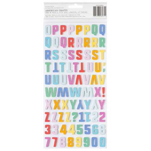Pebbles All The Cake Thickers Stickers 170/Pkg-Alpha PB024884