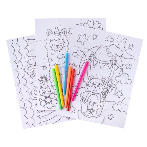 Colorbok Make It Colorful! Color Your Own Puzzles 3/Pkg-Critters - 34027536