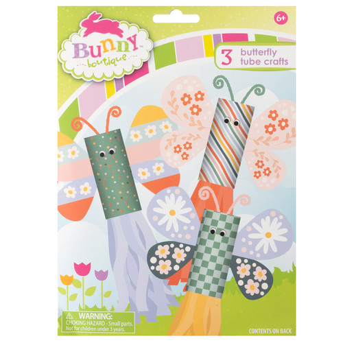 Colorbok Bunny Boutique Tube Craft Kit-Butterfly, Makes 3 - 34027604 - 765468084404