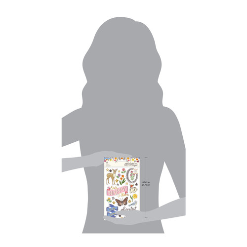 Crate Paper Moonlight Magic Sticker Book 389/Pkg-Gold Foil, 8 Sheets - CPMM2040