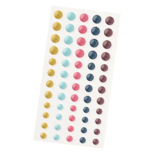Pink Paislee Joyful Notes Enamel Dots-60 Pieces - 34030807