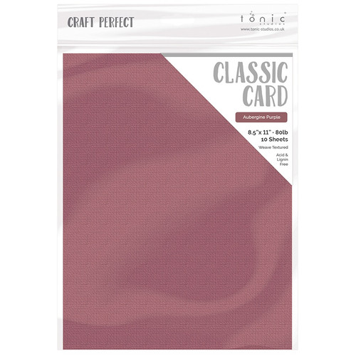 Craft Perfect Weave Textured Classic Card 8.5"X11" 10/Pkg-Aubergine Purple - CARD 8-9657 - 818569026573 Craft Perfect Weave Textured Classic Card 8.5"X11" 10/Pkg-Aubergine Purple - CARD 8-9657 - 818569026573
