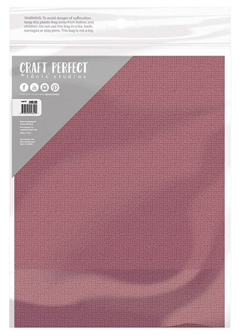 Craft Perfect Weave Textured Classic Card 8.5"X11" 10/Pkg-Aubergine Purple - CARD 8-9657