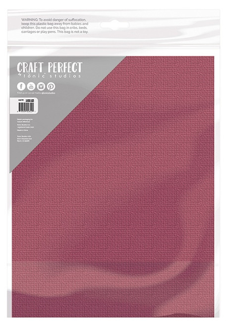 Craft Perfect Weave Textured Classic Card 8.5"X11" 10/Pkg-Raspberry Pink - CARD 8-9659 Craft Perfect Weave Textured Classic Card 8.5"X11" 10/Pkg-Raspberry Pink - CARD 8-9659