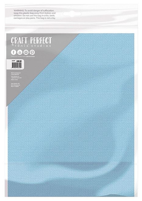 Craft Perfect Weave Textured Classic Card 8.5"X11" 10/Pkg-Cornflower Blue - CARD 8-9645