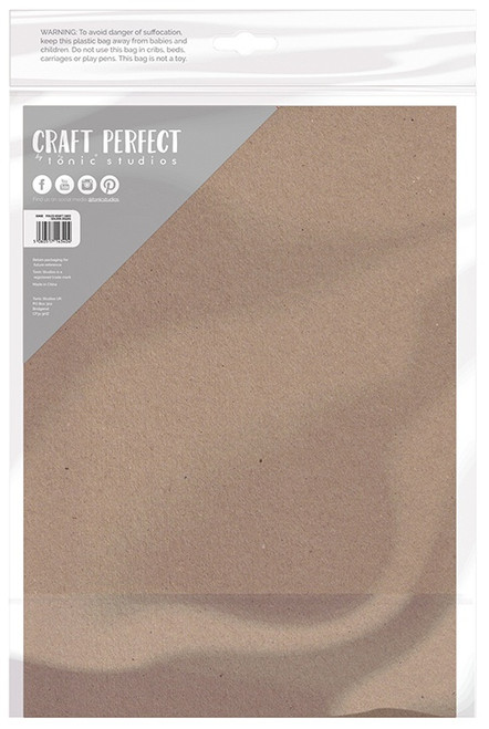 Craft Perfect Foiled Kraft Card A4 5/Pkg-Golden Zig Zag - FOILKRA4-9340E Craft Perfect Foiled Kraft Card A4 5/Pkg-Golden Zig Zag - FOILKRA4-9340E
