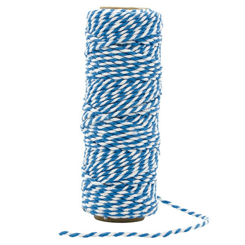 Hemptique Cotton Baker's Twine, Berrylicious Color - 120 Feet For Crafts & Gift Wrapping