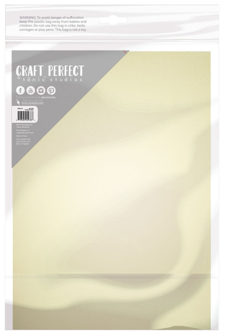 Craft Perfect Vellum Paper 8.5"X11" 10/Pkg-Pearled Gold - 9938E