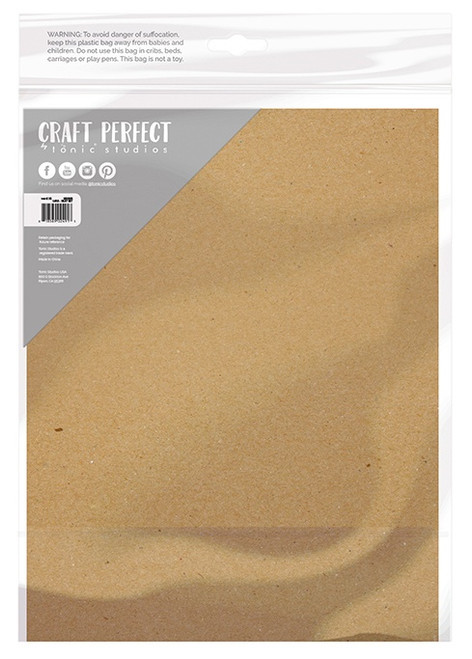 Craft Perfect Kraft Cardstock 8.5"X11" 10/Pkg-Brown - 9559E