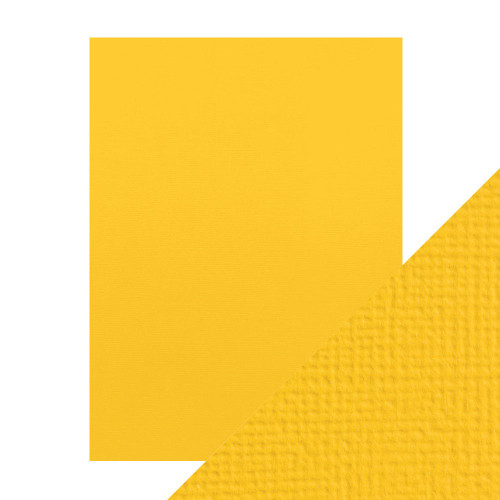 Craft Perfect Weave Textured Classic Card 8.5"X11" 10/Pkg-Marigold Yellow - CARD 8-9628
