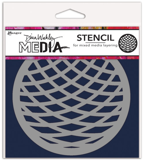 3 Pack - Dina Wakley Media Stencils 5"X5"-Squished Coaster - MDSN-1GGP9 - 789541084976