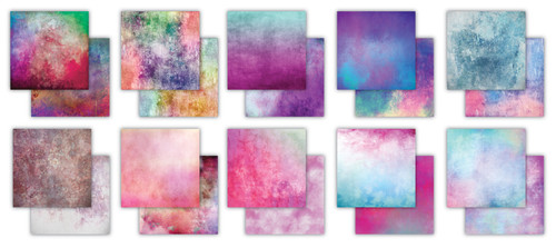 2 Pack - Craft Consortium Double-Sided Paper Pad 6"X6" 20/Pkg-Grunge - Mid Tones - 5A002FLB-1GH0H