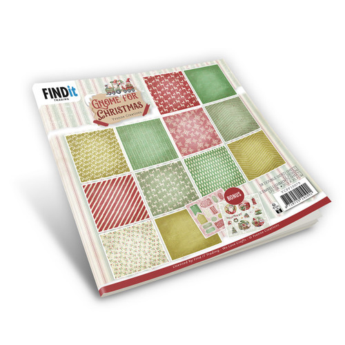 2 Pack Find It Trading Yvonne Creations Paper Pack 8"X8" 18/Pkg-Design, Gnome For Christmas 5A002FL5-1GH0S - 8718715141001