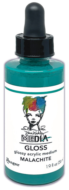 Dina Wakley Media Gloss 2oz Dropper Style-Malachite - 5A002FRM-86963 - 789541086963