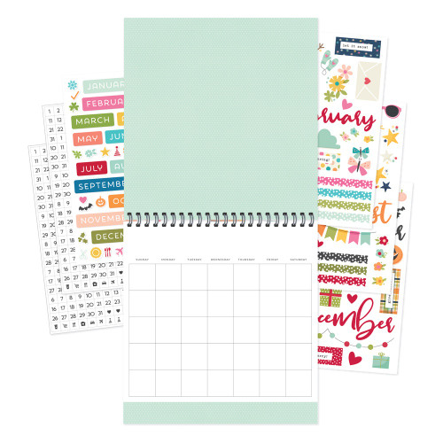 Simple Stories 12-Month Memory Calendar-Color Vibe - 5A002FJ9-1GGY5