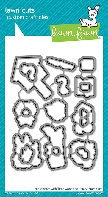 Lawn Cuts Custom Craft Die-Little Woodland Library - 5A002CJK-1GG1Q - 789554582322