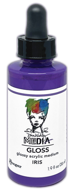 3 Pack - Dina Wakley Media Gloss 2oz Dropper Style-Iris - 5A002FRM-86956 - 789541086956