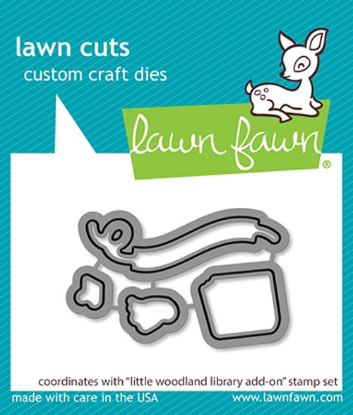 Lawn Cuts Custom Craft Die-Little Woodland Library Add-On - 5A002CK3-1GG2K - 789554582346