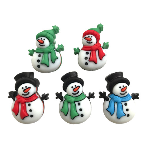3 Pack - Buttons Galore Button Theme Pack-Jolly Snowmen - 5A002FVR-1GH9S - 840934003902