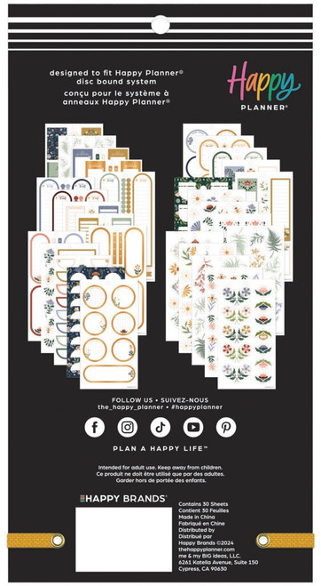 Happy Planner Classic Sticker Value Pack 30/Sheets-Forest Flowers - 5A002FP9-1GH5Q Happy Planner Classic Sticker Value Pack 30/Sheets-Forest Flowers - 5A002FP9-1GH5Q