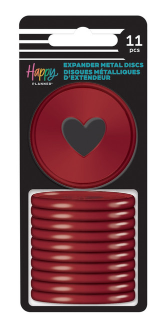 Happy Planner Expander Metal Discs-Burgundy - 5A002FN9-1GH5N