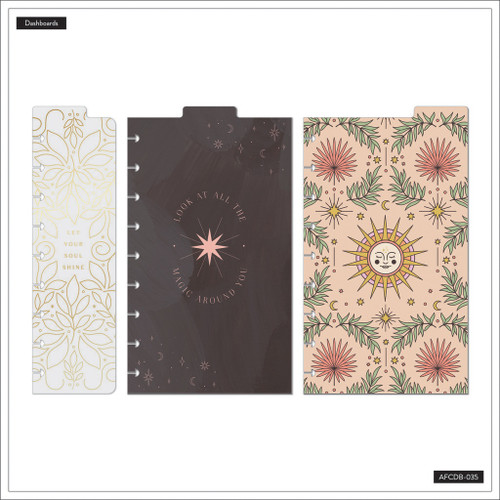 Happy Planner Classic Dashboard 3/Pkg-Mystic Garden - 5A002FMH-1GH3B